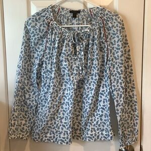 Women's Blue Paisley Top
